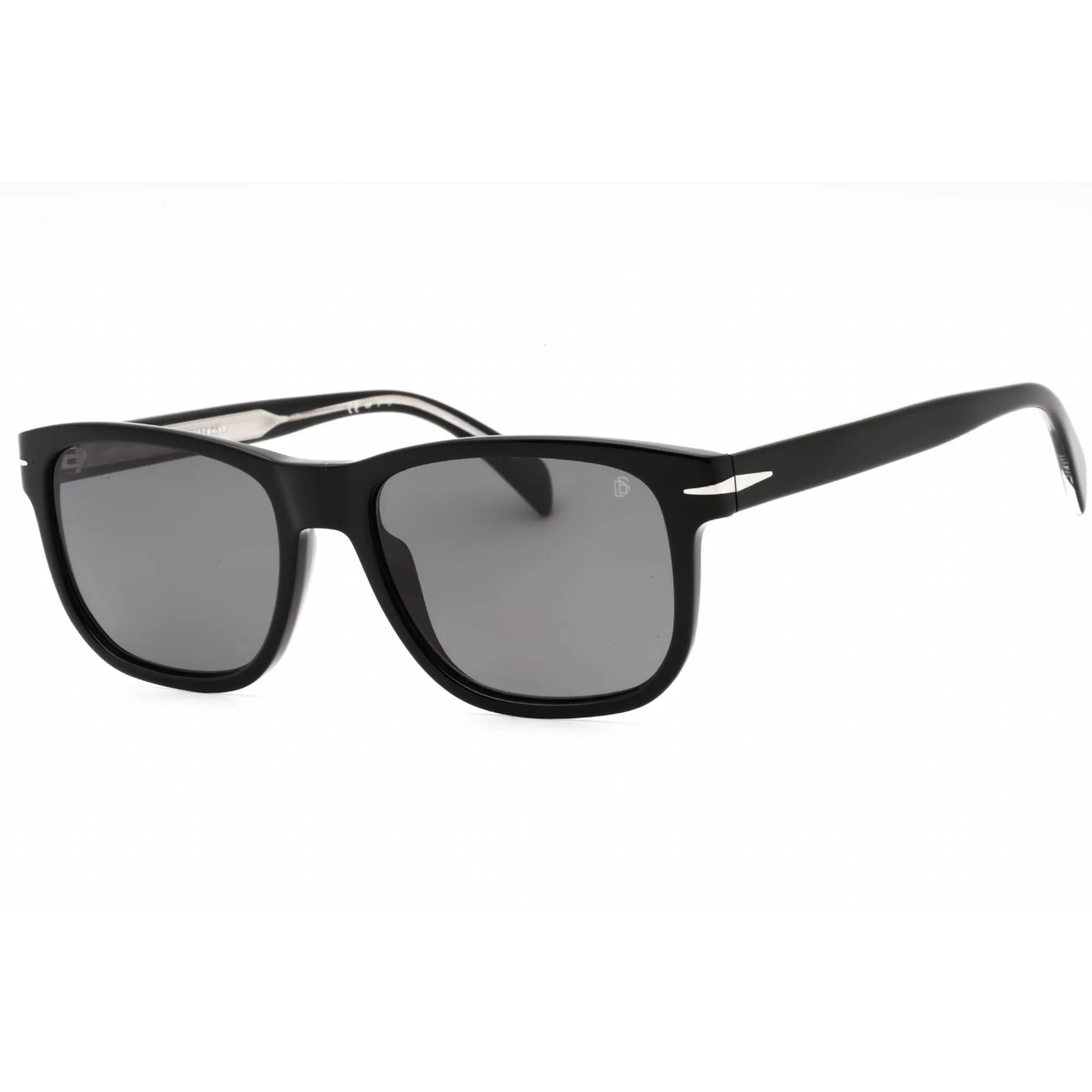 David Beckham Men's Sunglasses - Black Silver Frame Grey Lens | DB 1045/S 0BSC M9