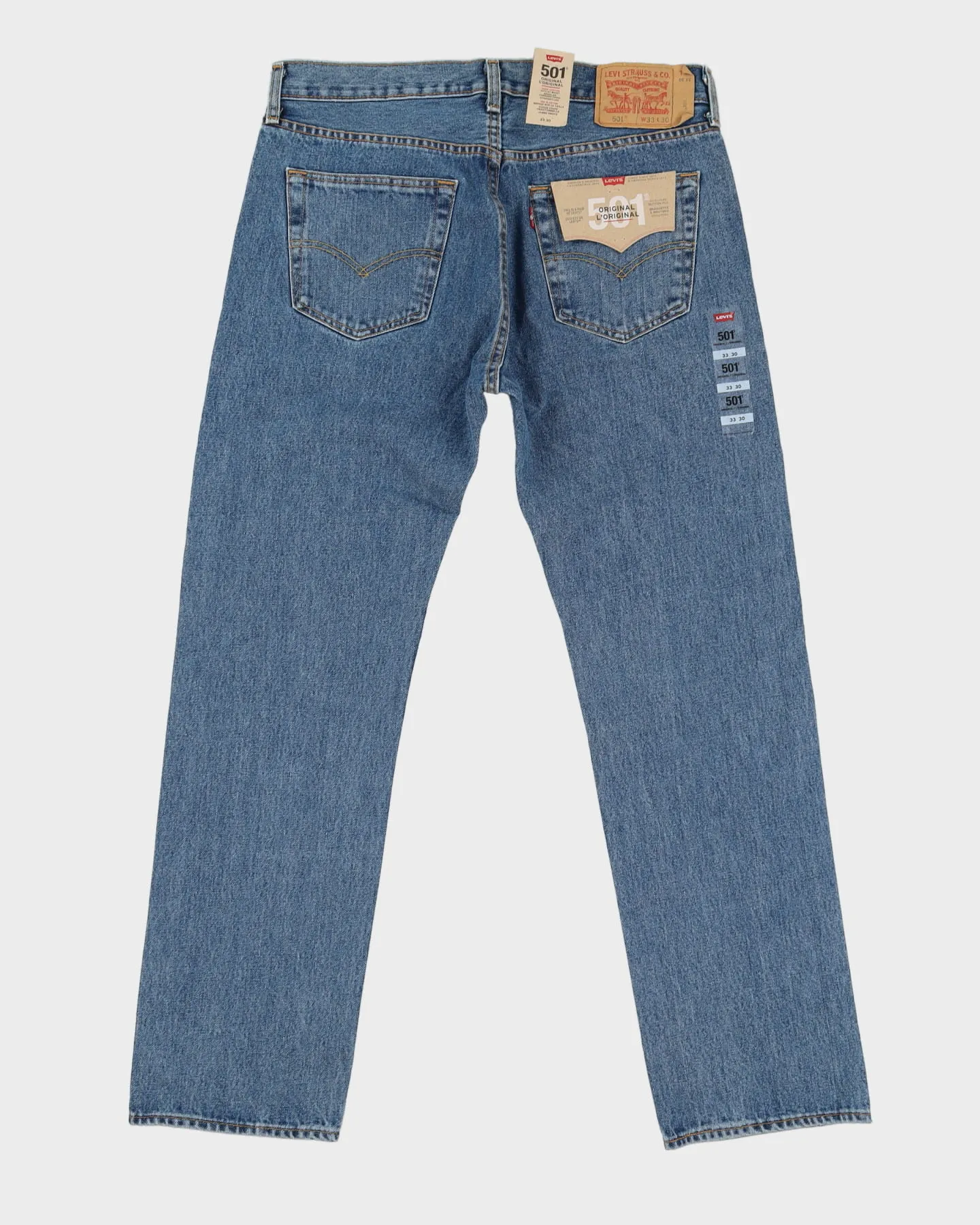 Deadstock With Tags Levi's 501 Blue Jeans - W33 L30