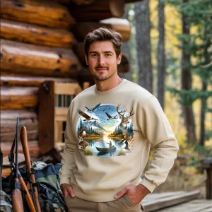 Deer. Geese, Bird & Duck Hunting | Men's Fall Sweatshirt