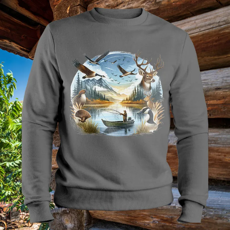 Deer. Geese, Bird & Duck Hunting | Men's Fall Sweatshirt
