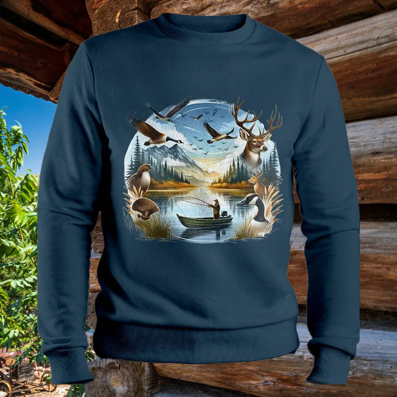 Deer. Geese, Bird & Duck Hunting | Men's Fall Sweatshirt