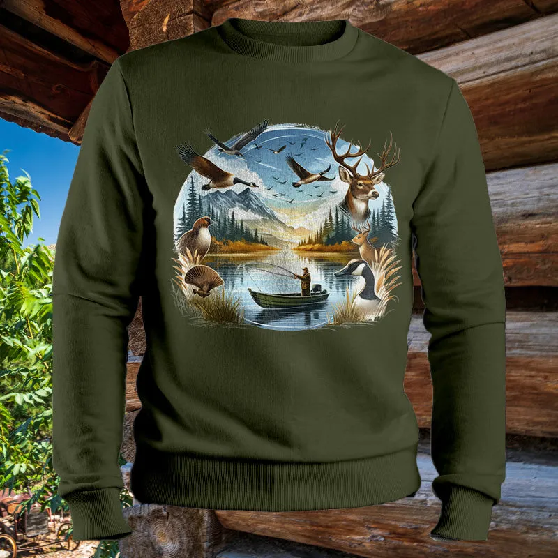 Deer. Geese, Bird & Duck Hunting | Men's Fall Sweatshirt