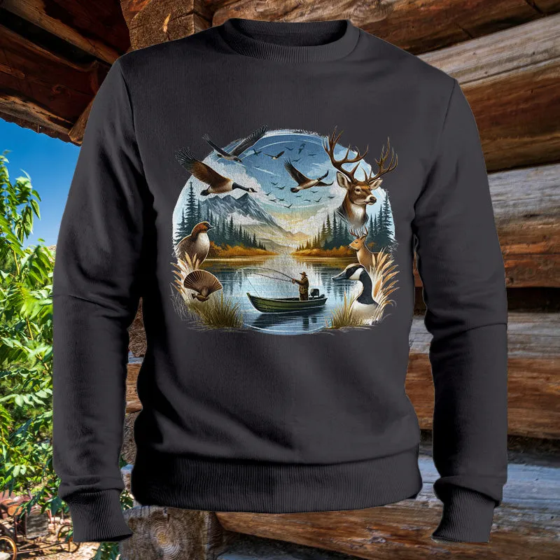 Deer. Geese, Bird & Duck Hunting | Men's Fall Sweatshirt