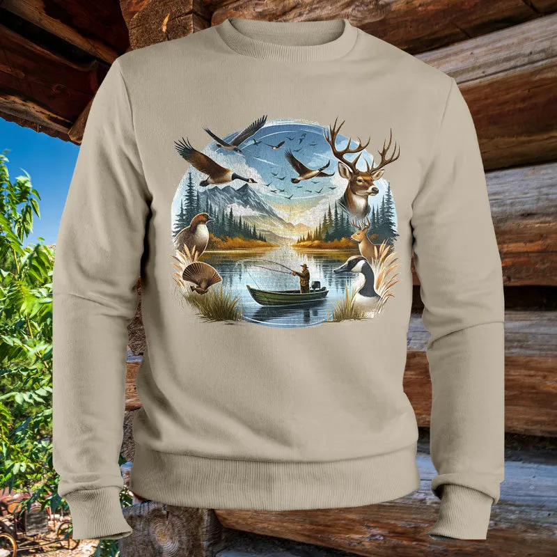 Deer. Geese, Bird & Duck Hunting | Men's Fall Sweatshirt