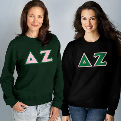 Delta Zeta 9oz. Crewneck Sweatshirt, 2-Pack Bundle Deal - G120 - TWILL