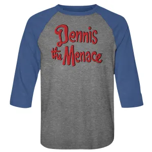 Dennis The Menace Logo Men's Raglan