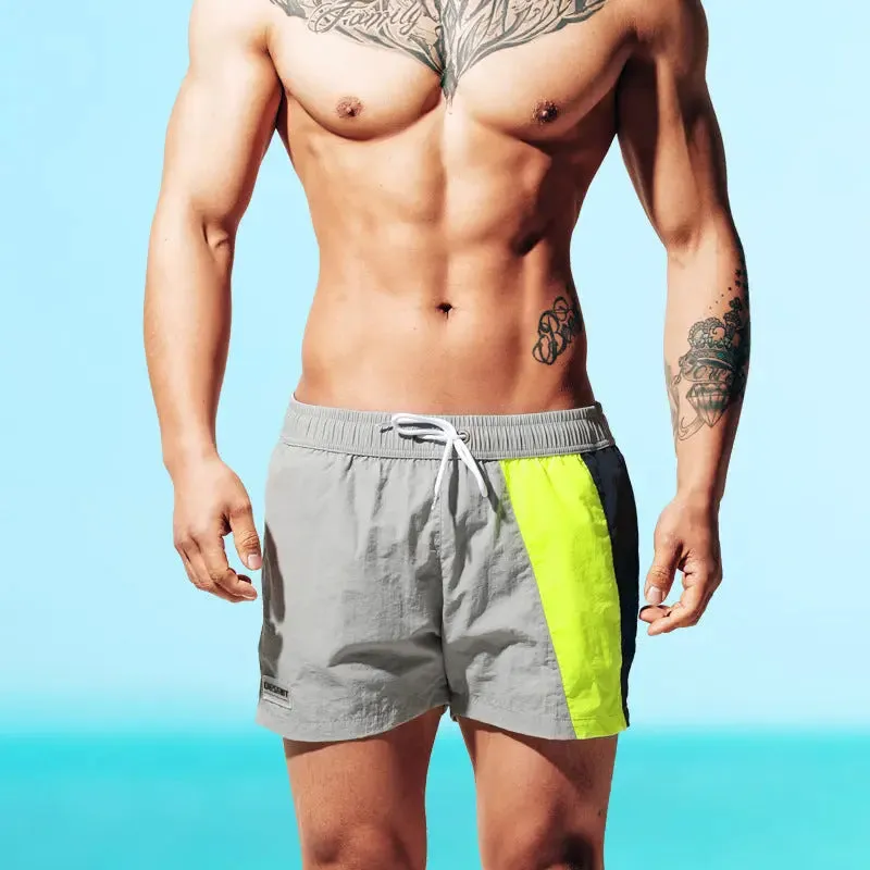 DESMIIT Men's Boxer Loose Swim Shorts Quick-Drying Beach Pants