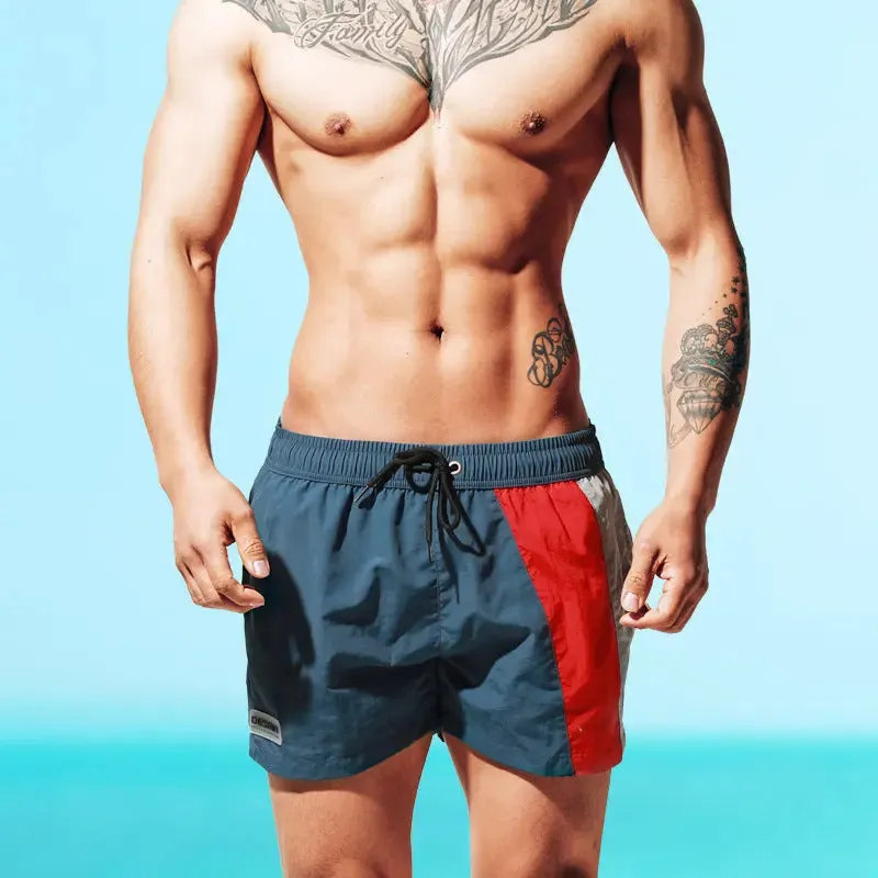 DESMIIT Men's Boxer Loose Swim Shorts Quick-Drying Beach Pants