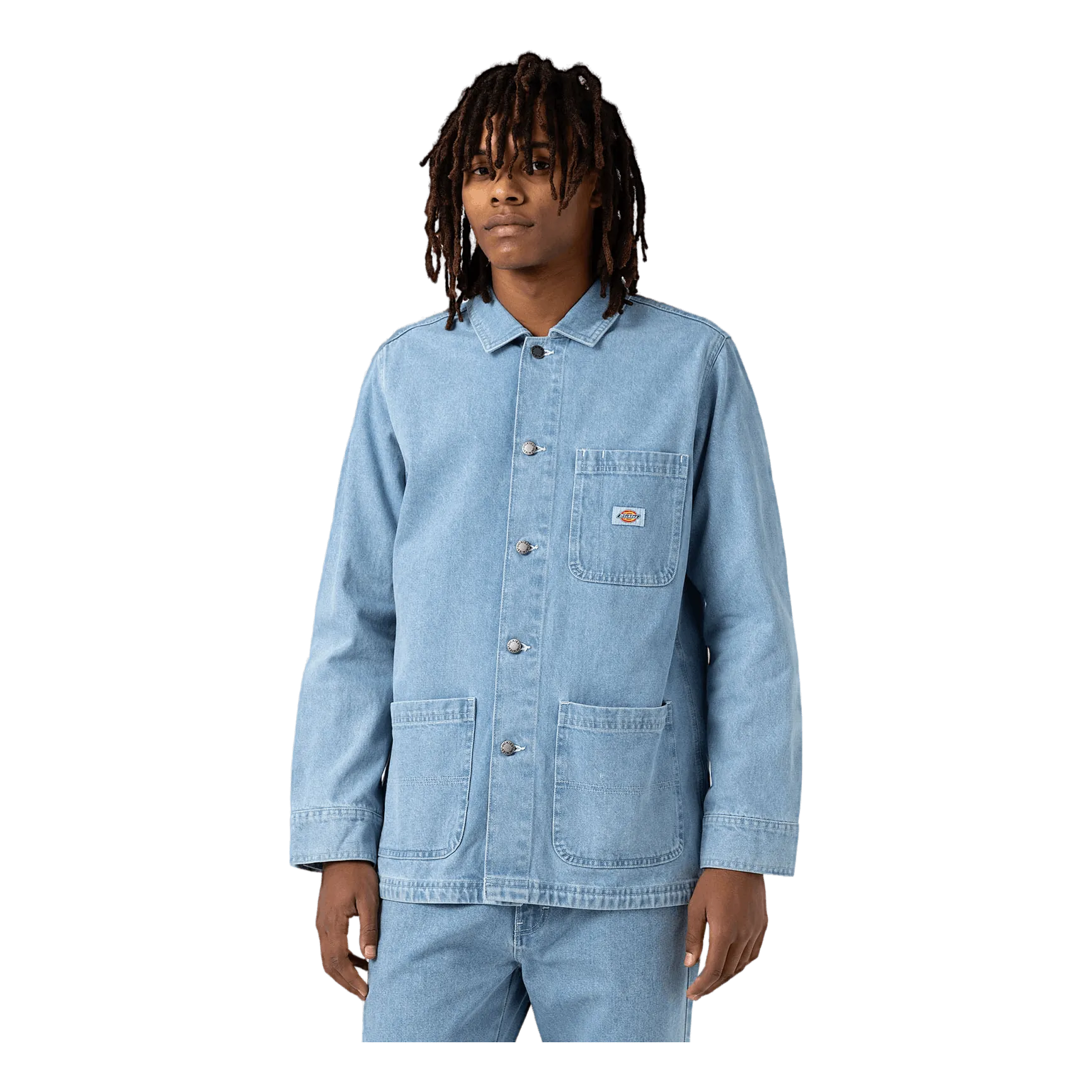 Dickies Denim Chore Coat Light Wash