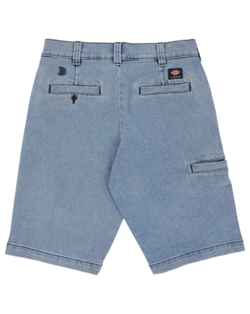 Dickies Guy Mariano Washed Denim Shorts - Light Blue