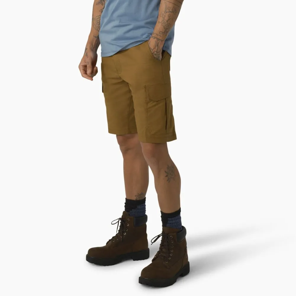 Dickies Men's 11" FLEX Cooling Performance Work Cargo Shorts SR607 - Brown Duck