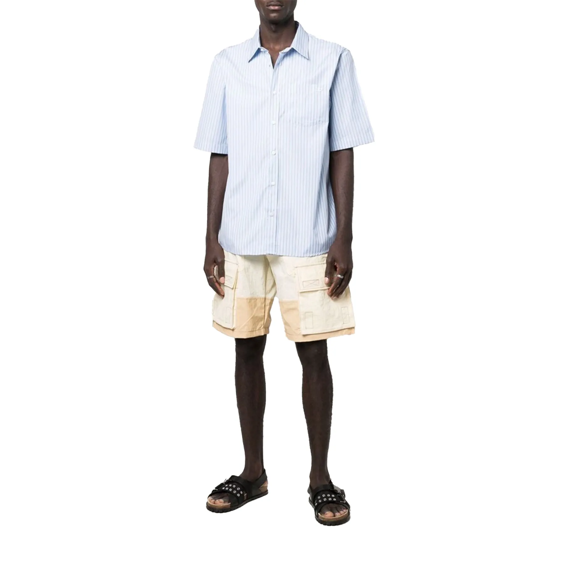 Diesel P-Glary-Short Mens Cargo Shorts Panelled Multi Pocket Summer Casual Pants