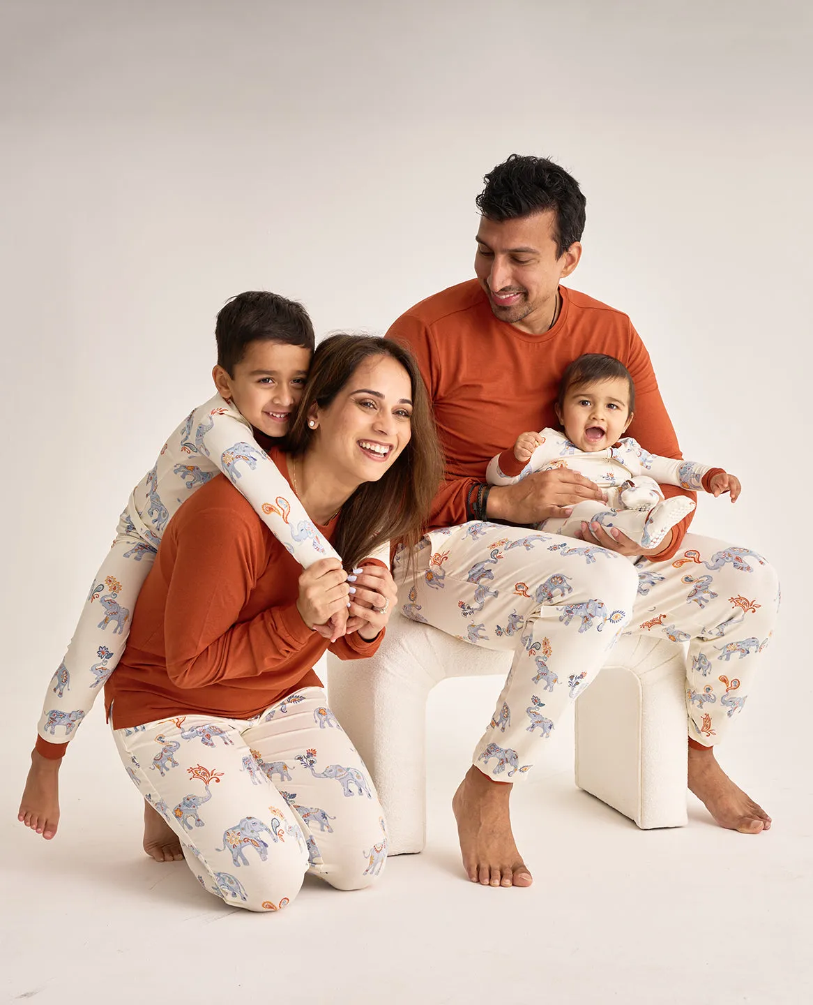 Diwali Adult Unisex Pajama Set in Royal March Masala