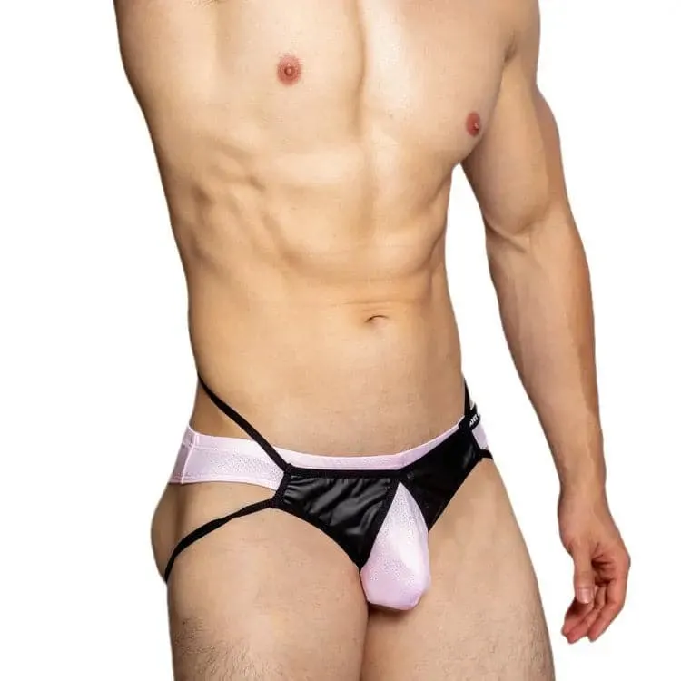 D.M Mens sexy Briefs Half Sheath