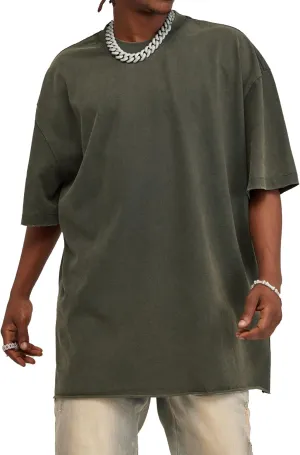 Dnzzs Mens Oversized T Shirts Acid Wash Vintage Tees Unisex Short Sleeve Streetwear Tee Gradient Color Cotton Tee Shirts
