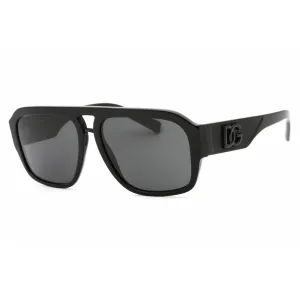 Dolce & Gabbana Men's Sunglasses - Black Frame Dark Grey Lens | 0DG4403 501/87