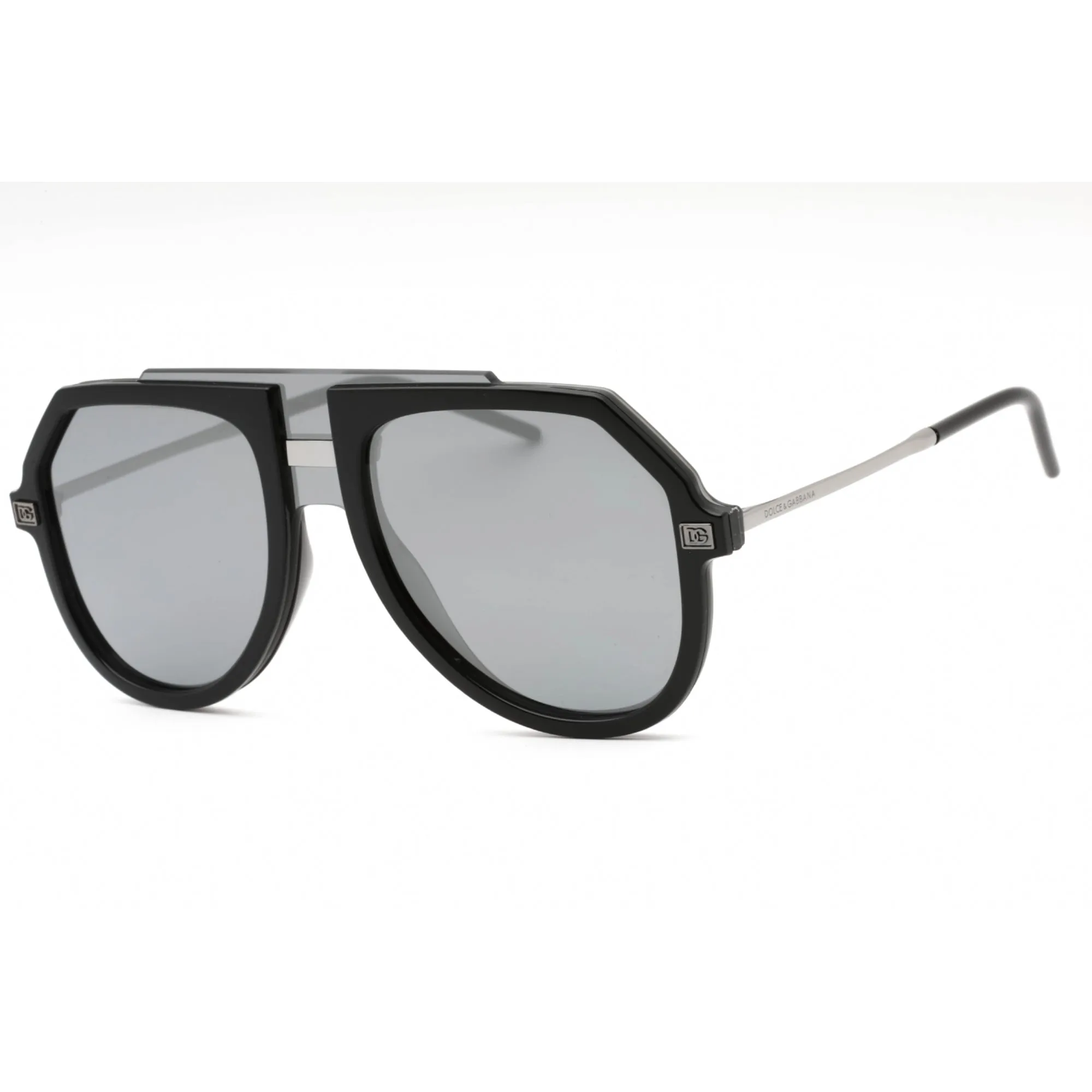 Dolce & Gabbana Men's Sunglasses - Black Plastic Aviator Full Rim | 0DG6195 501/6G