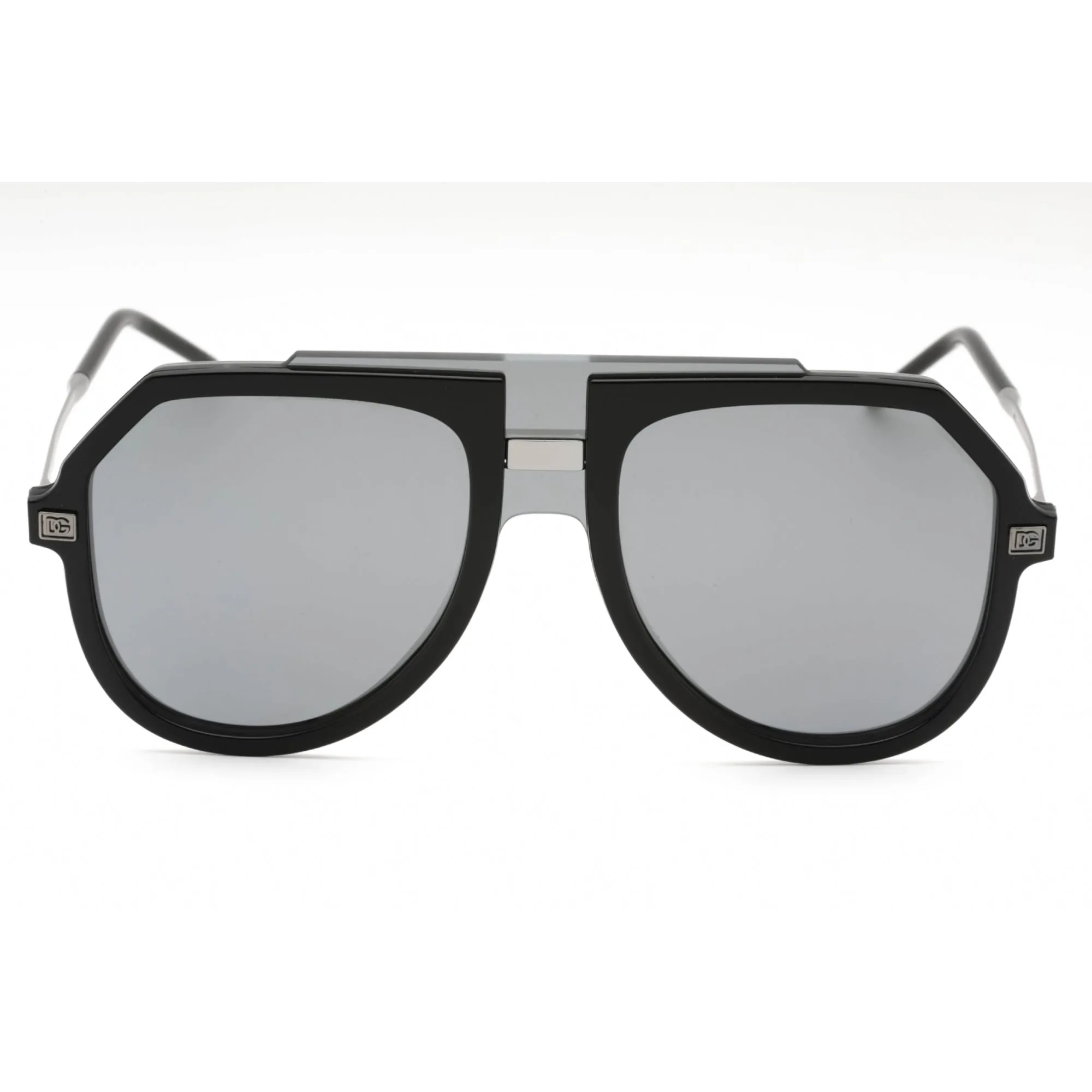 Dolce & Gabbana Men's Sunglasses - Black Plastic Aviator Full Rim | 0DG6195 501/6G