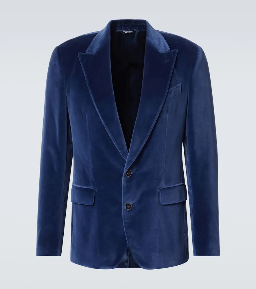 Dolce&Gabbana Cotton velvet blazer