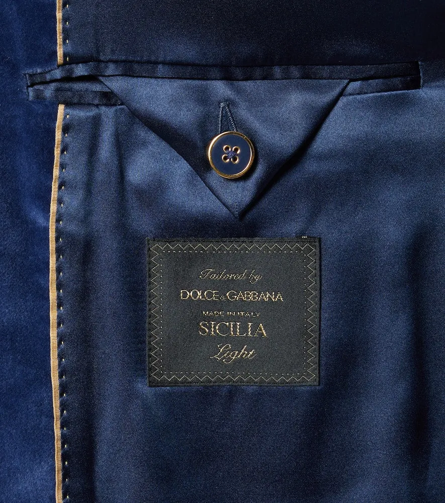 Dolce&Gabbana Cotton velvet blazer
