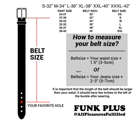 Dome Studded Leather Belt in Black - 1 Row