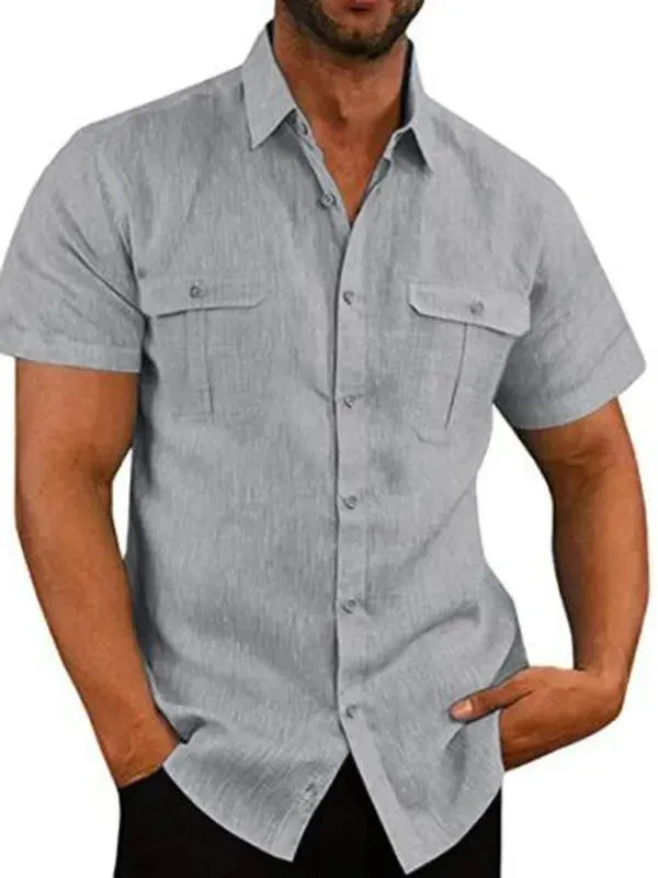 Double-Pocket Summer Shirt for Men