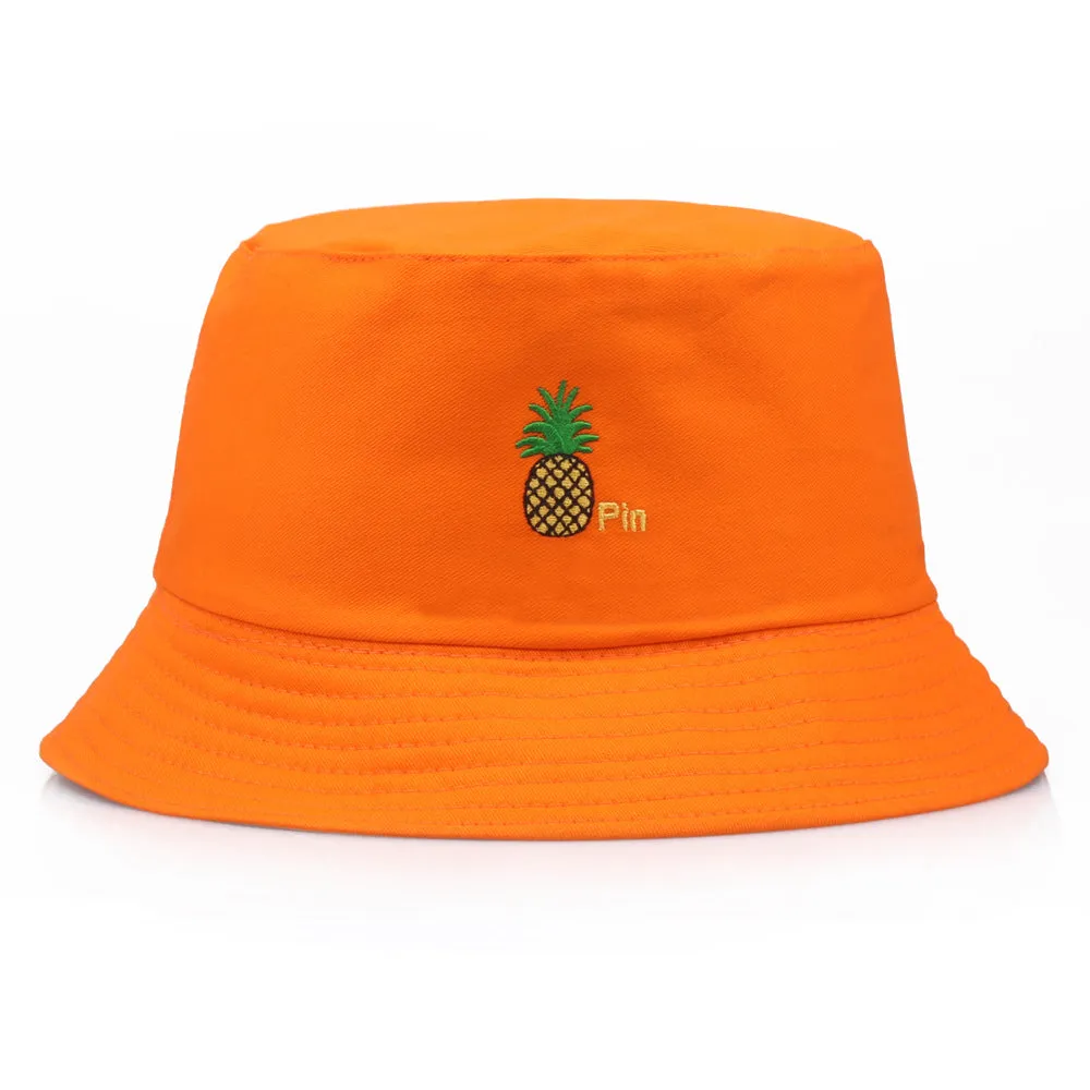 Double Sided Pineapple Unisex Fisherman Hat