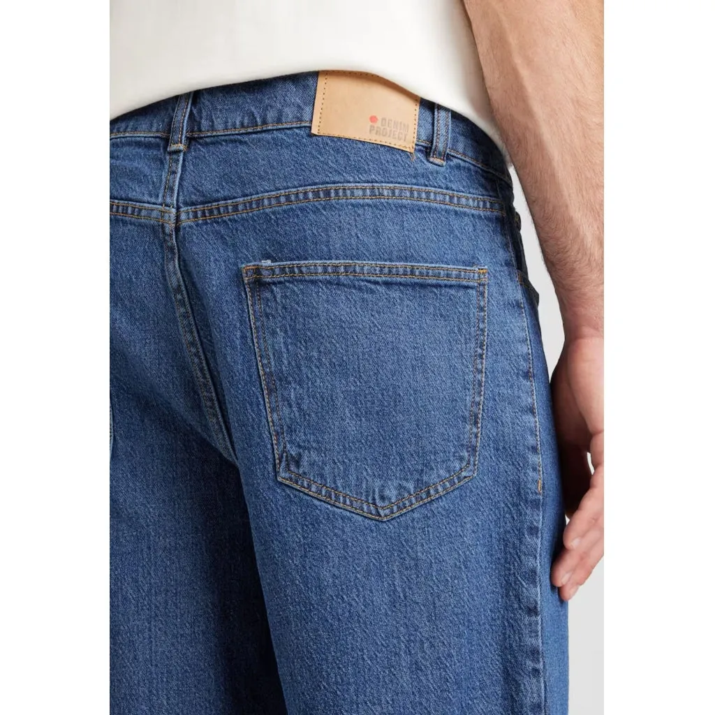DPMIAMI LOOSE SHORTS - Mid Blue Washed