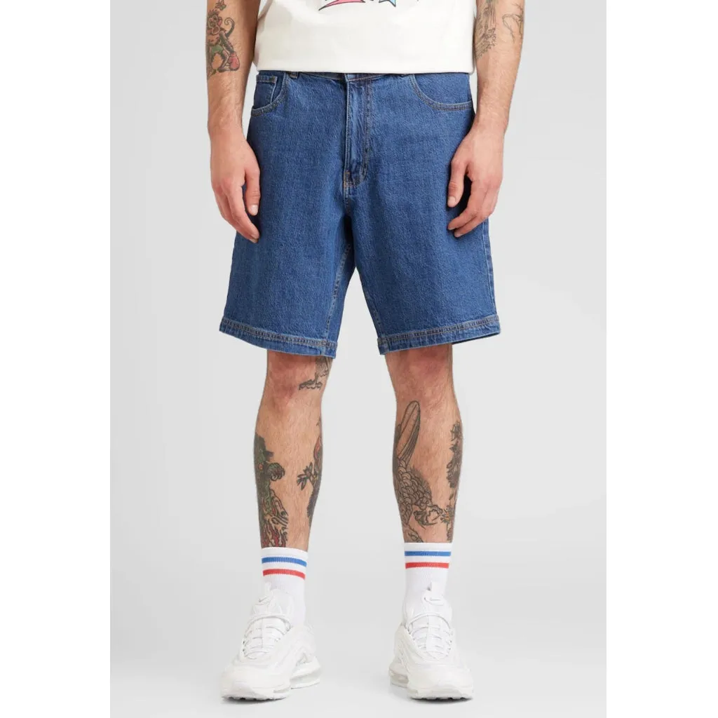 DPMIAMI LOOSE SHORTS - Mid Blue Washed