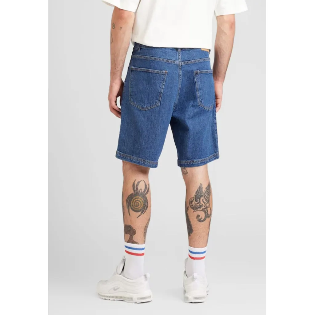 DPMIAMI LOOSE SHORTS - Mid Blue Washed