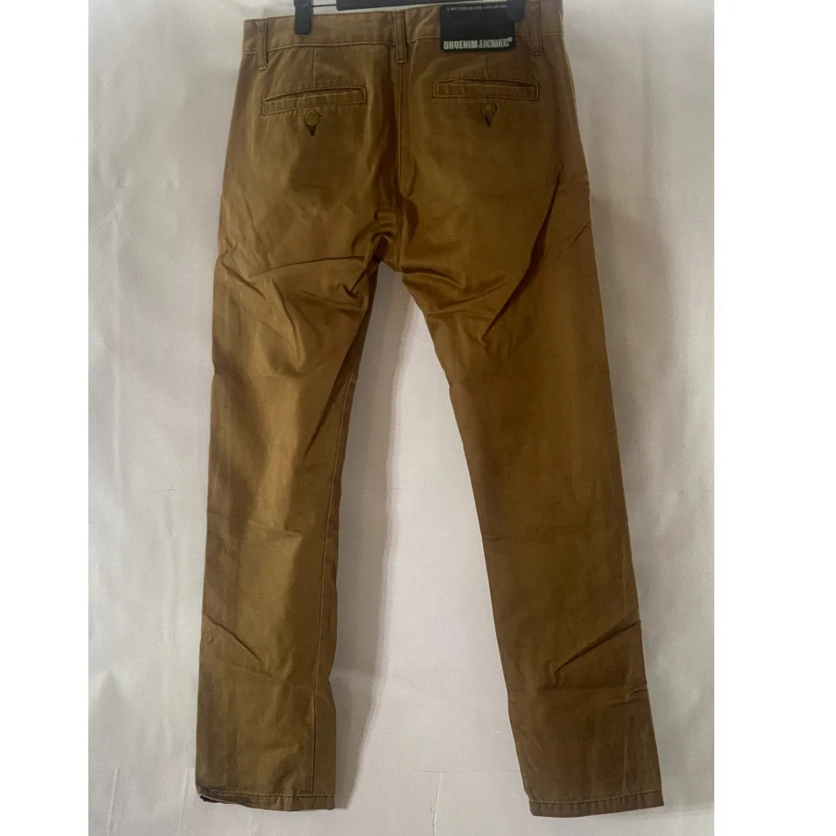 DR. DENIM JEANSMAKER Men's Tan Button-Fly Straight-Leg Four-Pocket Jeans SZ30X32