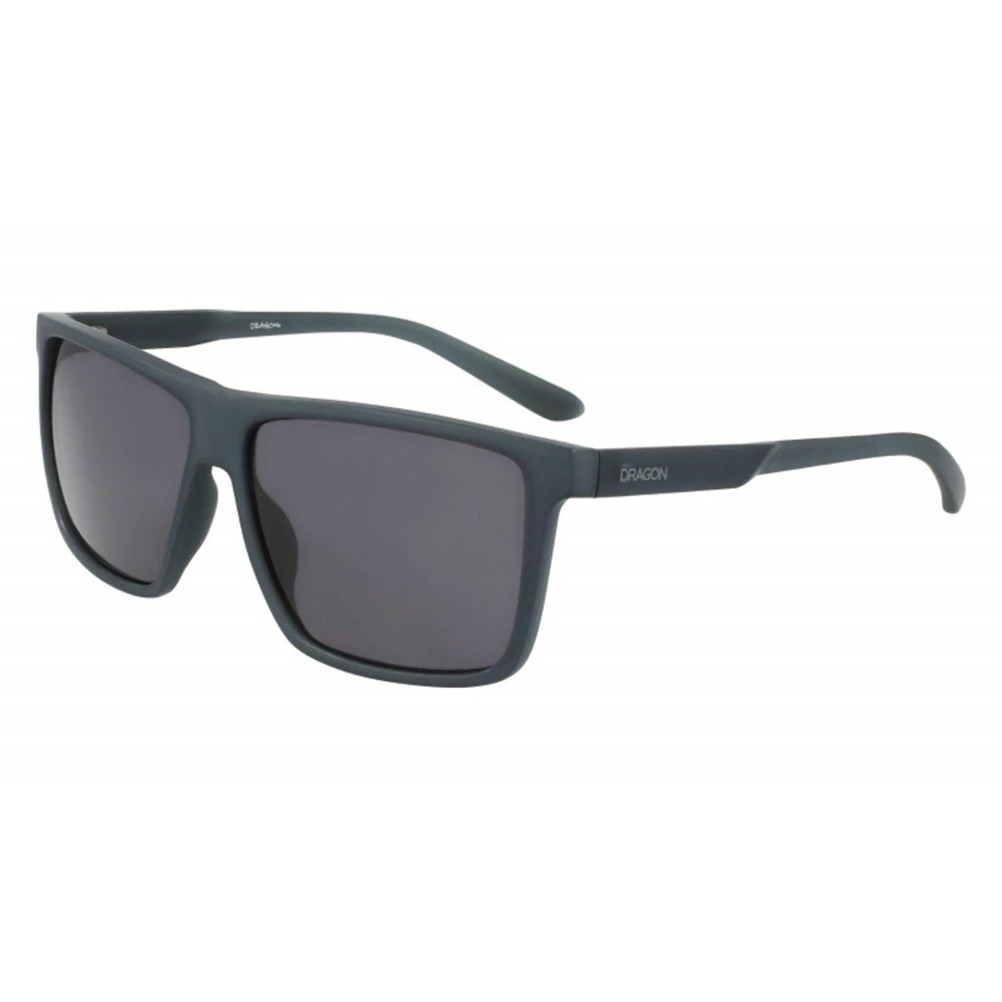 Dragon Men's Sunglasses - Matte Grey Crystal Rectangular Frame | DR SPARROW LL 20