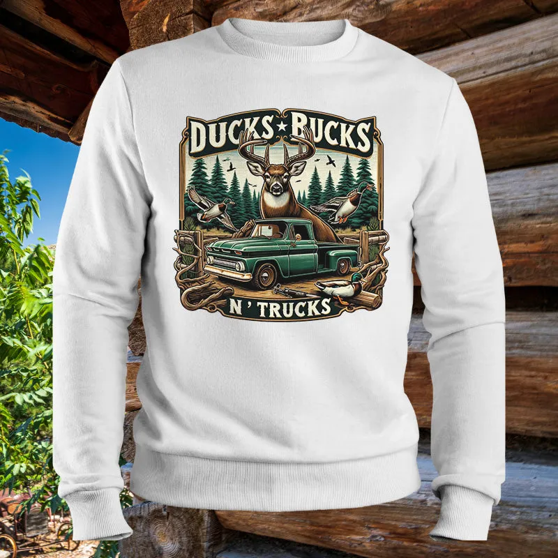 DUCKS BUCKS N' TRUCKS | Men's Fall Sweatshirt