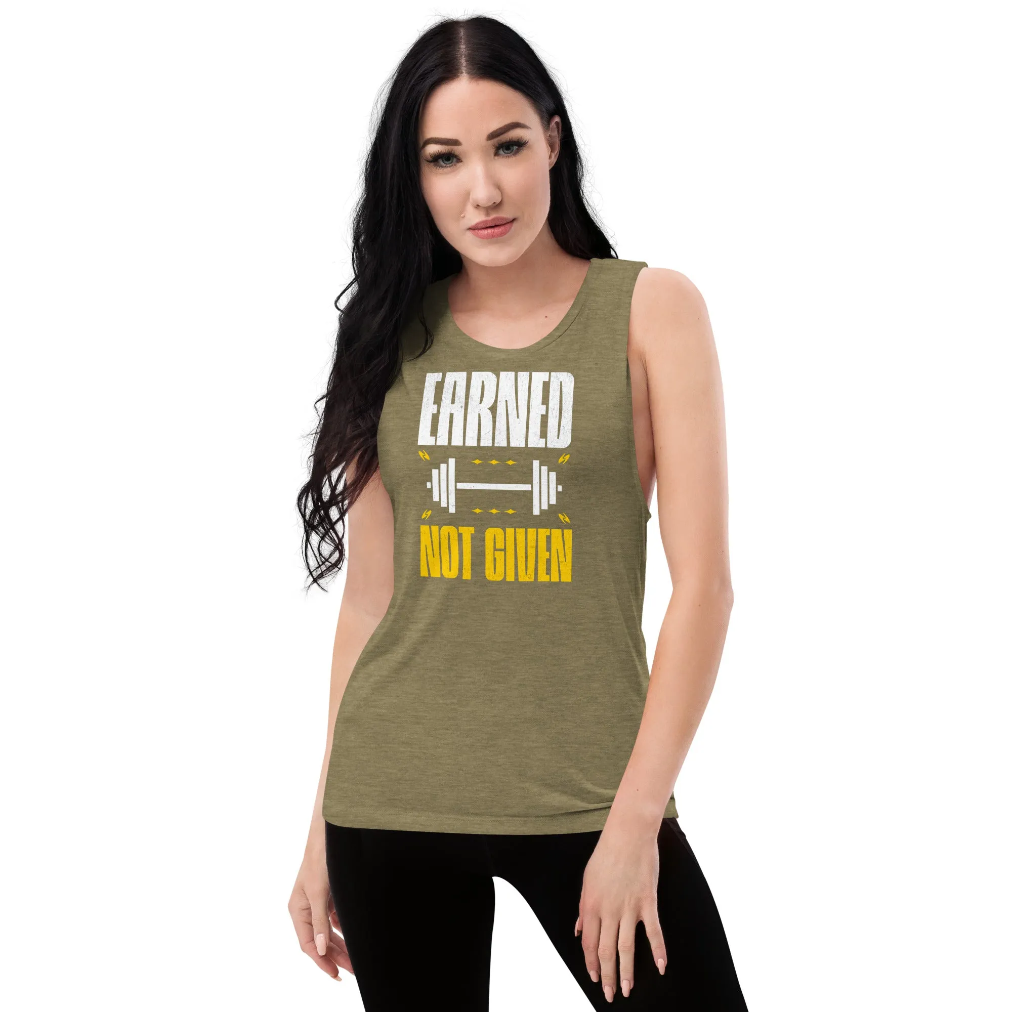 Earned Not Given Ladies’ Muscle Tank