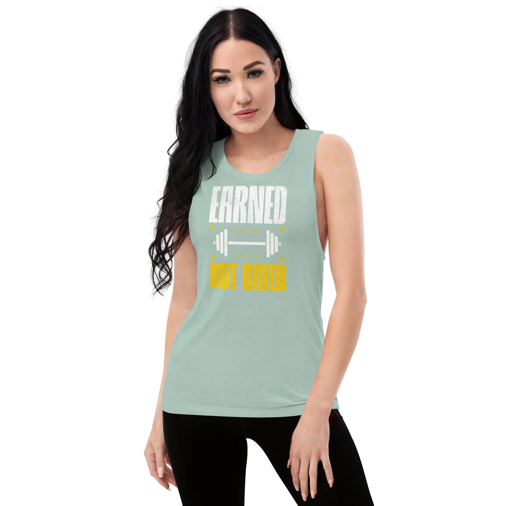 Earned Not Given Ladies’ Muscle Tank