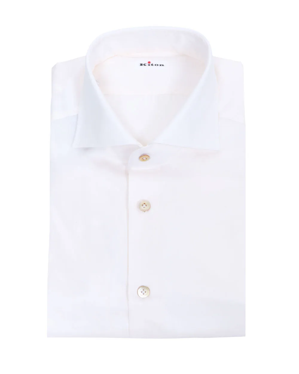Ecru Solid Dress Shirt