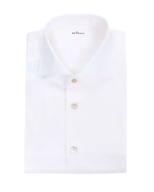 Ecru Solid Dress Shirt