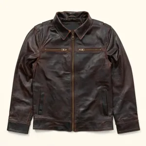 Elegant Vintage Leather Jacket
