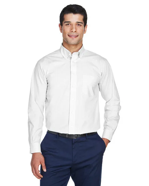 EMBROIDERED - D620 - Devon and Jones Men's Crown Woven Collection Solid Broadcloth