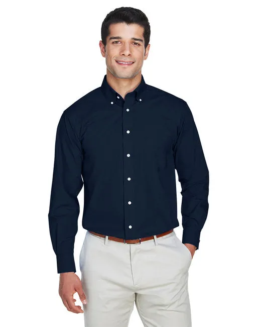 EMBROIDERED - D620 - Devon and Jones Men's Crown Woven Collection Solid Broadcloth