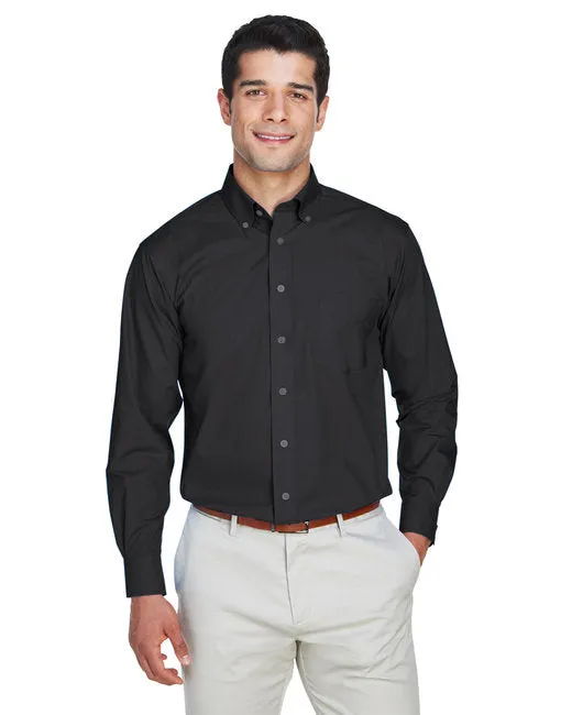EMBROIDERED - D620 - Devon and Jones Men's Crown Woven Collection Solid Broadcloth