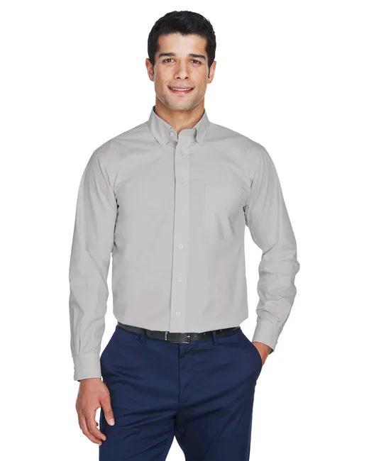EMBROIDERED - D620 - Devon and Jones Men's Crown Woven Collection Solid Broadcloth