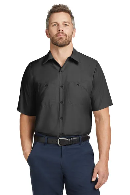 EMBROIDERED - SP24LONG - Red Kap® Short Sleeve Long Size Industrial Work Shirt