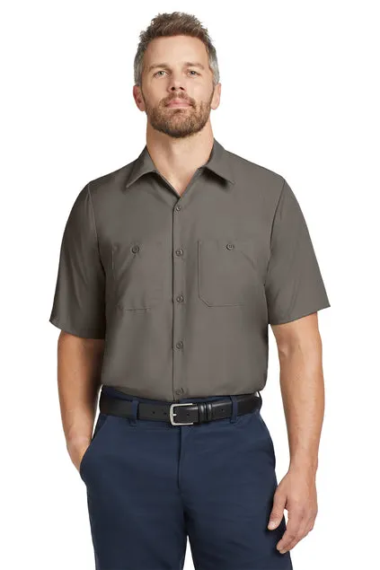 EMBROIDERED - SP24LONG - Red Kap® Short Sleeve Long Size Industrial Work Shirt
