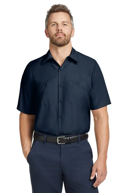 EMBROIDERED - SP24LONG - Red Kap® Short Sleeve Long Size Industrial Work Shirt