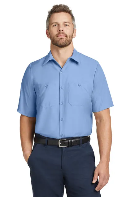 EMBROIDERED - SP24LONG - Red Kap® Short Sleeve Long Size Industrial Work Shirt