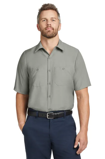 EMBROIDERED - SP24LONG - Red Kap® Short Sleeve Long Size Industrial Work Shirt