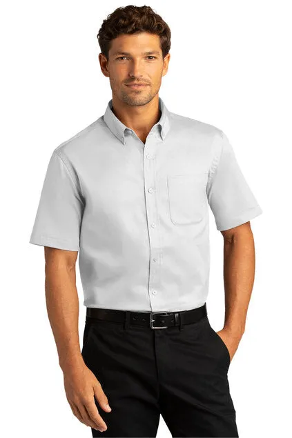 EMBROIDERED - W809 -  Port Authority® Short Sleeve SuperPro™ React™ Twill Shirt