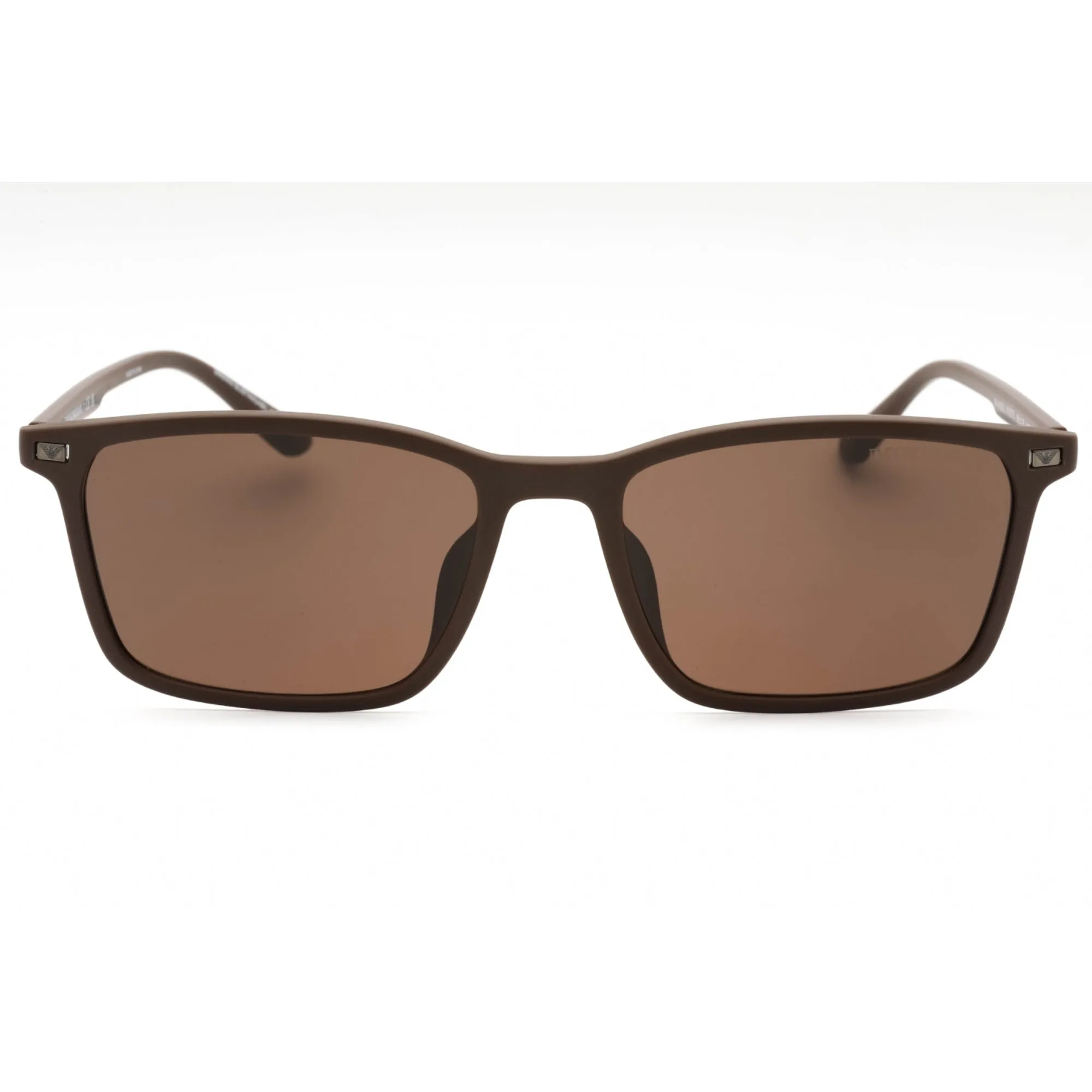 Emporio Armani Men's Sunglasses - Matte Brown Plastic Rectangular | 0EA4223U 610573