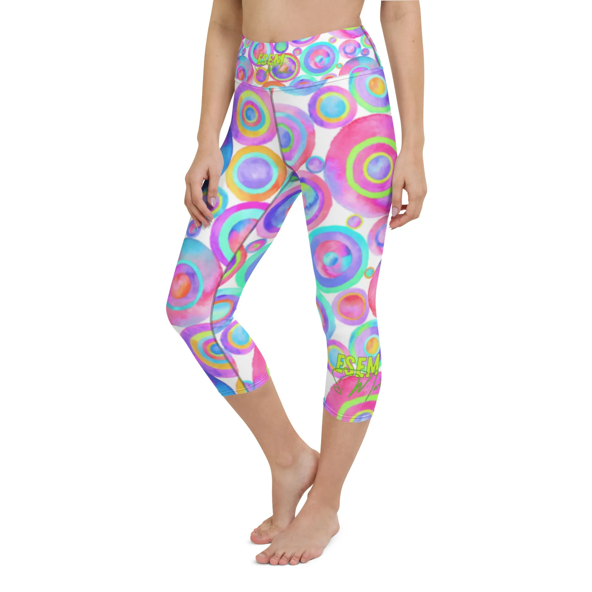 ESEM (calm print) - Yoga Capri Leggings